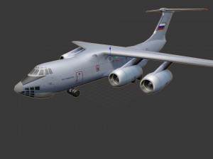 Aircraft il-76md-90a 3D Model