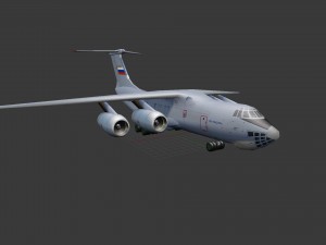 Aircraft il-76md-90a 3D मॉडल