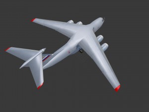 Aircraft il-76md-90a 3D मॉडल