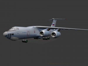 Aircraft il-76md-90a 3D मॉडल
