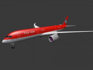 airplane airbus a350-900 3D Model
