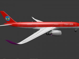 airplane airbus a350-900 Modelo 3D
