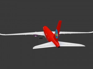 airplane airbus a350-900 Modelo 3D