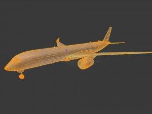 avi&atilde;o airbus a350-900 Modelo 3D