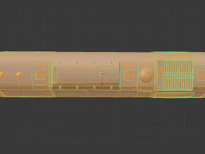 Soviet locomotive m62 train 3D Model
