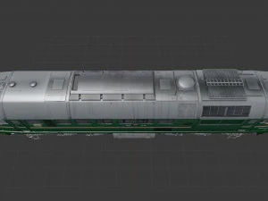 Soviet locomotive m62 train 3D Model