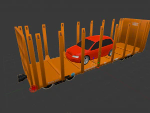 wagon platform 13-198-02 3D Model