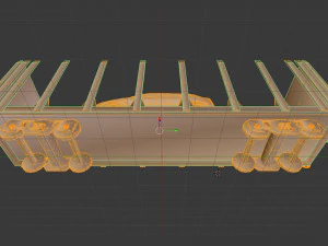 wagon platform 13-198-02 3D Model