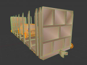 wagon platform 13-198-02 3D Model