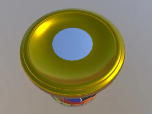 Glass jar with boilies for fishing 3D Model