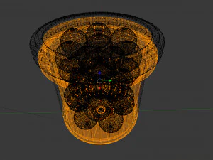 Glass jar with boilies for fishing 3D Model