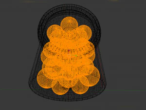 Glass jar with boilies for fishing 3D Model