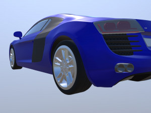 audi r8 3D मॉडल