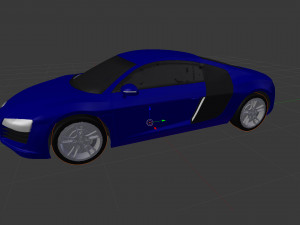 audi r8 3D मॉडल