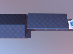 automatic filling station with a store 3D Model