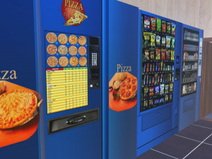 automatic filling station with a store 3D Model