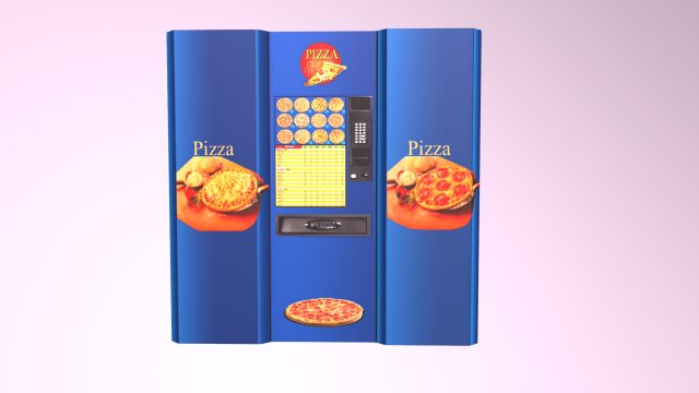 pizza machine 3D 模型 .c4d .max .obj .3ds .fbx .stl .blend 