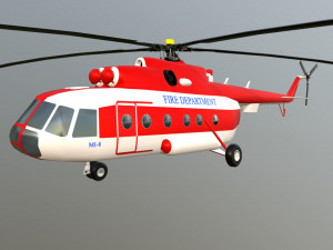Helicopter mi-8 fd 3D Model