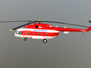 Helicopter mi-8 fd 3D 모델