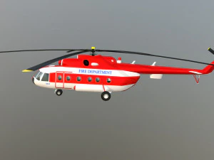Helicopter mi-8 fd 3D Model