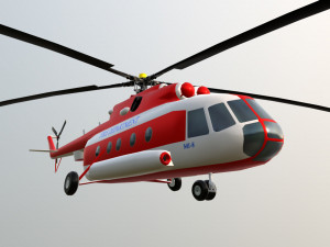 Helicopter mi-8 fd 3D 모델