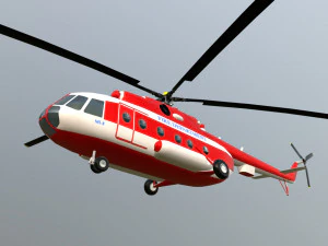 Helicopter mi-8 fd 3D Model