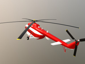Helicopter mi-8 fd 3D 모델