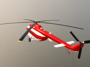Helicopter mi-8 fd 3D Model