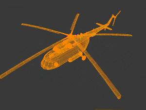 Helicopter mi-8 fd 3D Model