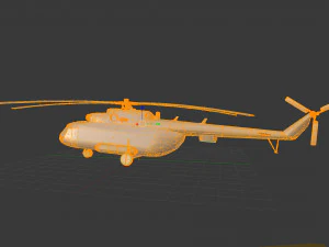 Helicopter mi-8 fd 3D Model
