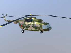 Mi-8 helicopter 3D Model