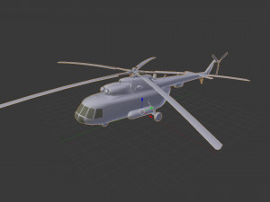 Mi-8 helicopter 3D 模型