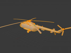 Mi-8 helicopter 3D 模型