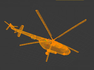 Mi-8 helicopter 3D 模型