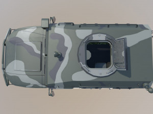 Miliary car gaz-233014 3D Модель