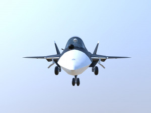 aircraft su-57 Modello 3D