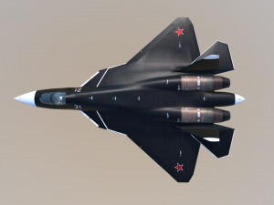 aircraft su-57 Modello 3D