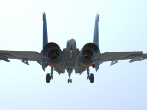aircraft su-33 from admiral kuznetsov tavkr 3D Model