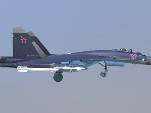 Aircraft sukhoi su-35s 3D मॉडल