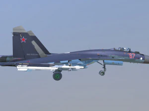 Aircraft sukhoi su-35s 3D Model
