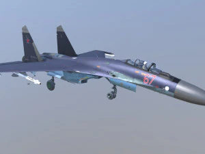 Aircraft sukhoi su-35s 3D Model