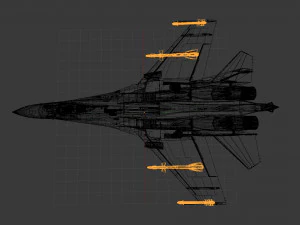Aircraft sukhoi su-35s 3D Model