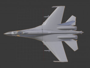Aircraft sukhoi su-35s 3D मॉडल