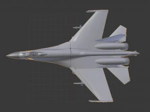 Aircraft sukhoi su-35s 3D Model