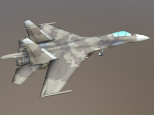 aircraft su-27 3D Model