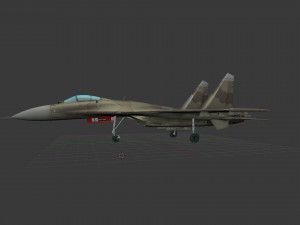 aircraft su-27 3D Model