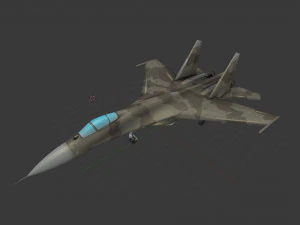 aircraft su-27 3D Model