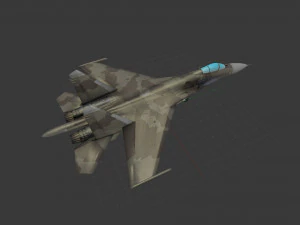 aircraft su-27 3D Model