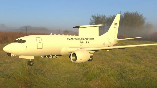 Boeing 737 aewc 3D Model .c4d .max .obj .3ds .fbx .stl .blend