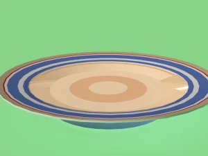 plato con sopa Modelo 3D